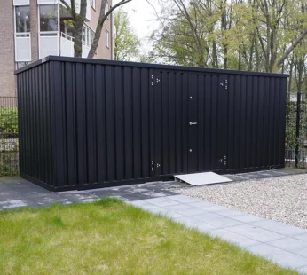 Contenedor de almacenamiento de 5 x 2 metros – con puerta doble